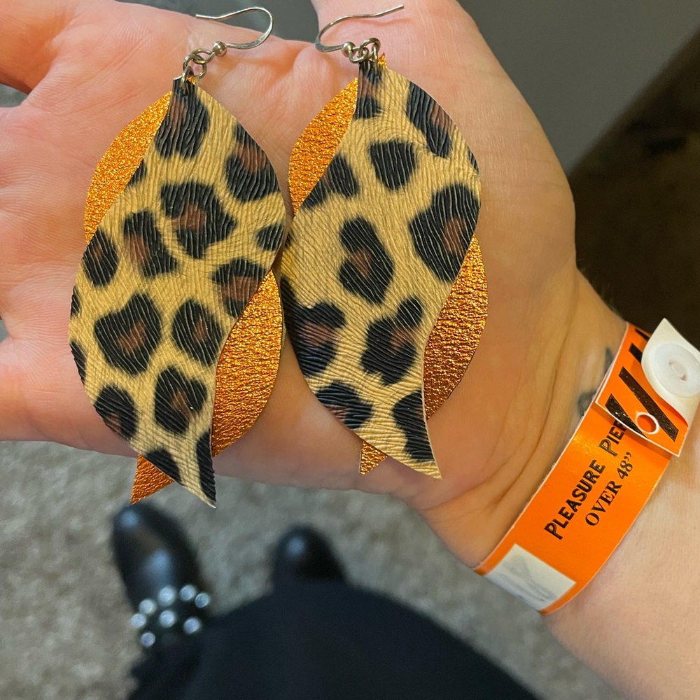 Cheetah earrings
